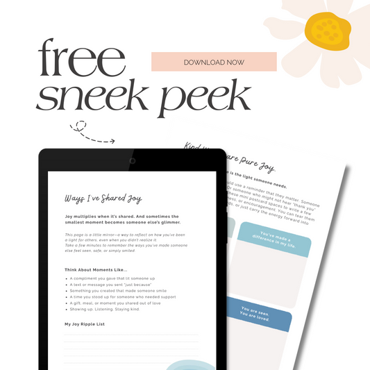 Free Sample: Joy on Purpose: A Guided Journal for Choosing Light, Even in the Dark