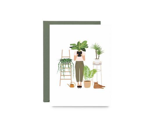 Plant Lady Greeting Card
