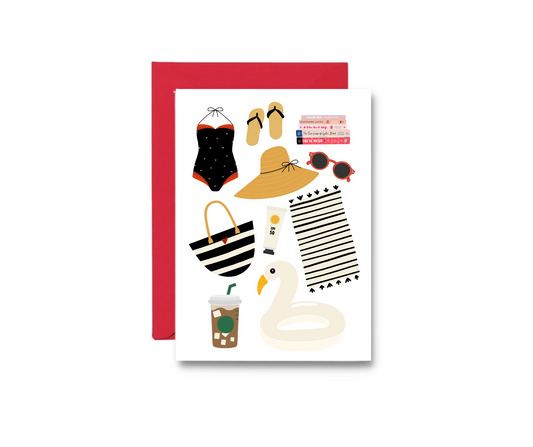 Poolside Greeting Card