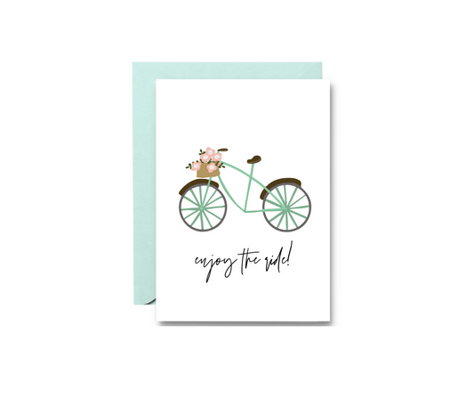 Enjoy the Ride Bike Greeting Card