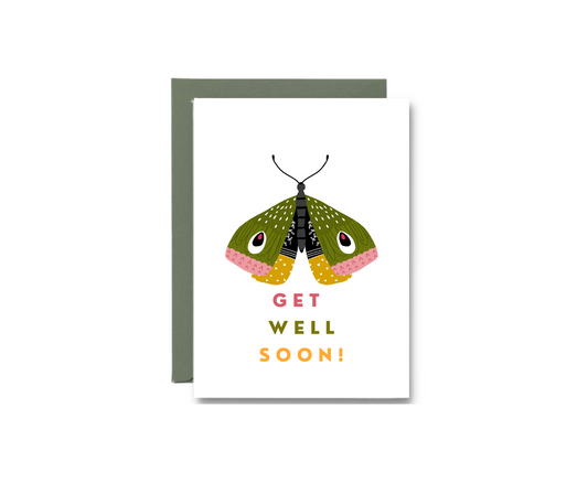 Get Well Soon Butterfly Greeting Card