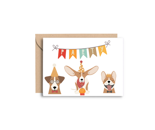 Happy Birthday Doggon Birthday Greeting Card