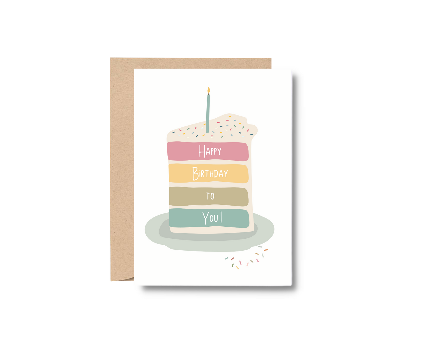 Happy Birthday with Sprinkles Greeting Card