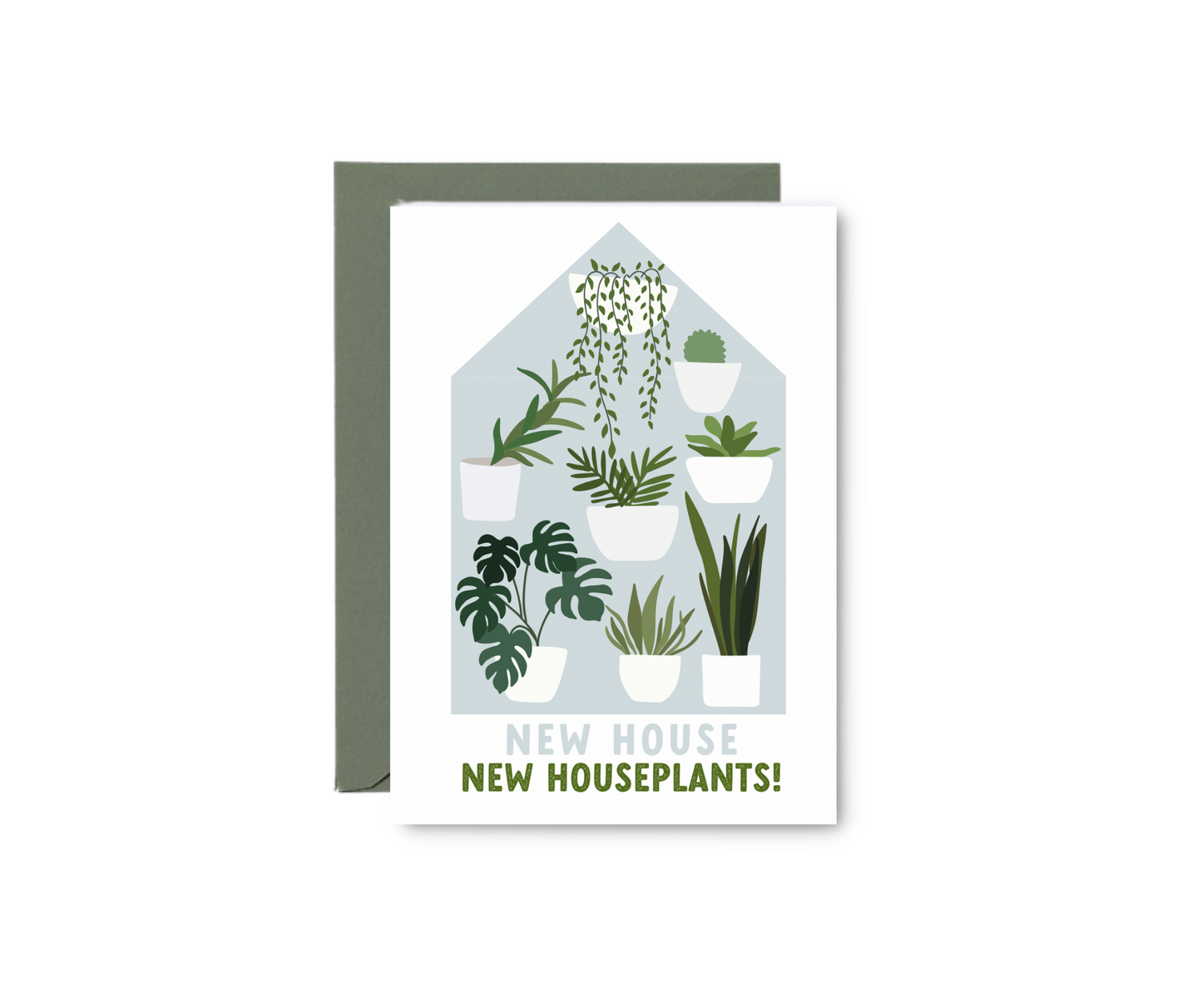 New Home Plants Greeting Card