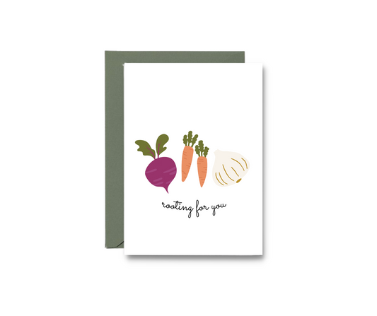 Rooting For You Greeting Card