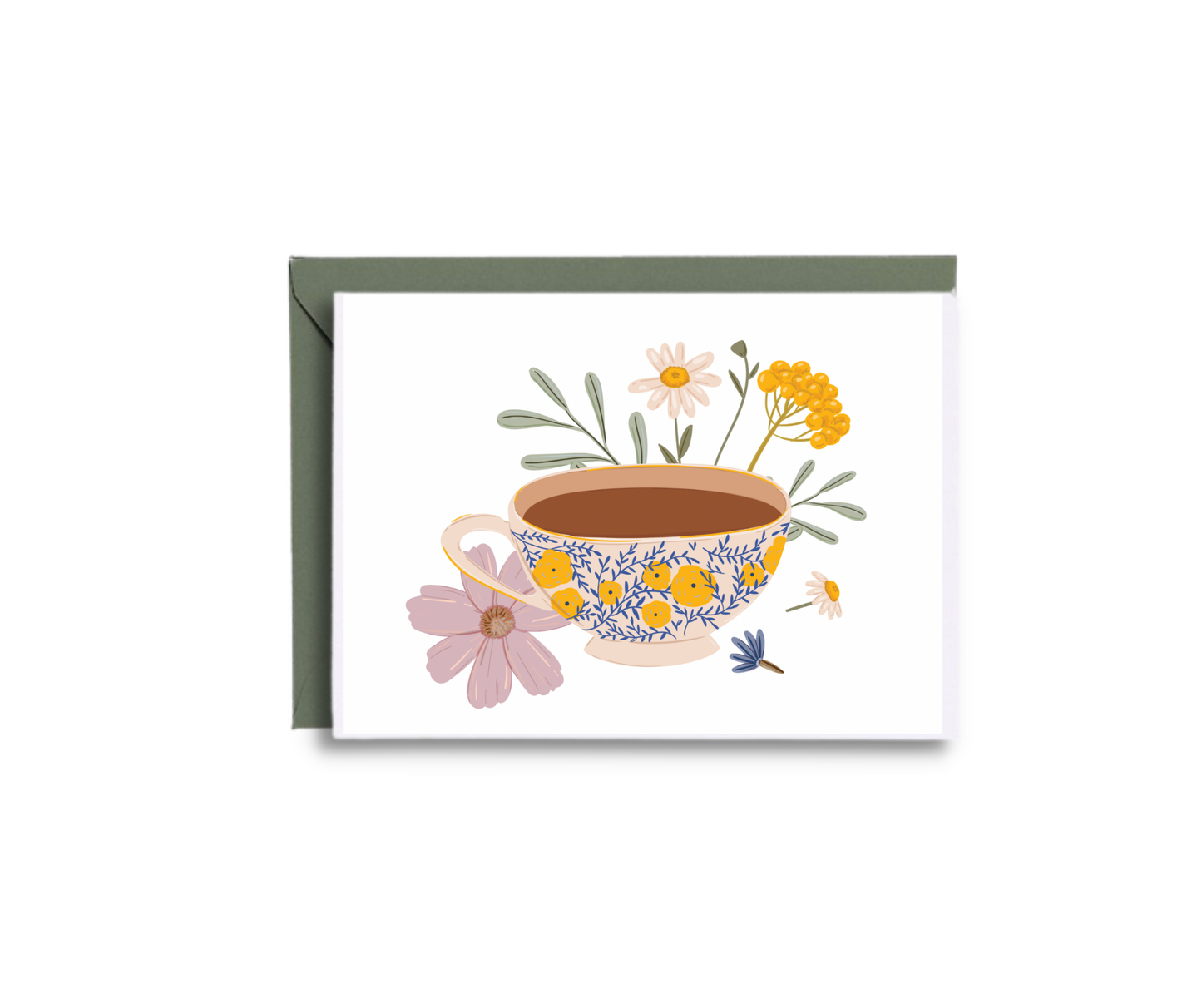 Just a Note - Cup of Tea Greeting Card